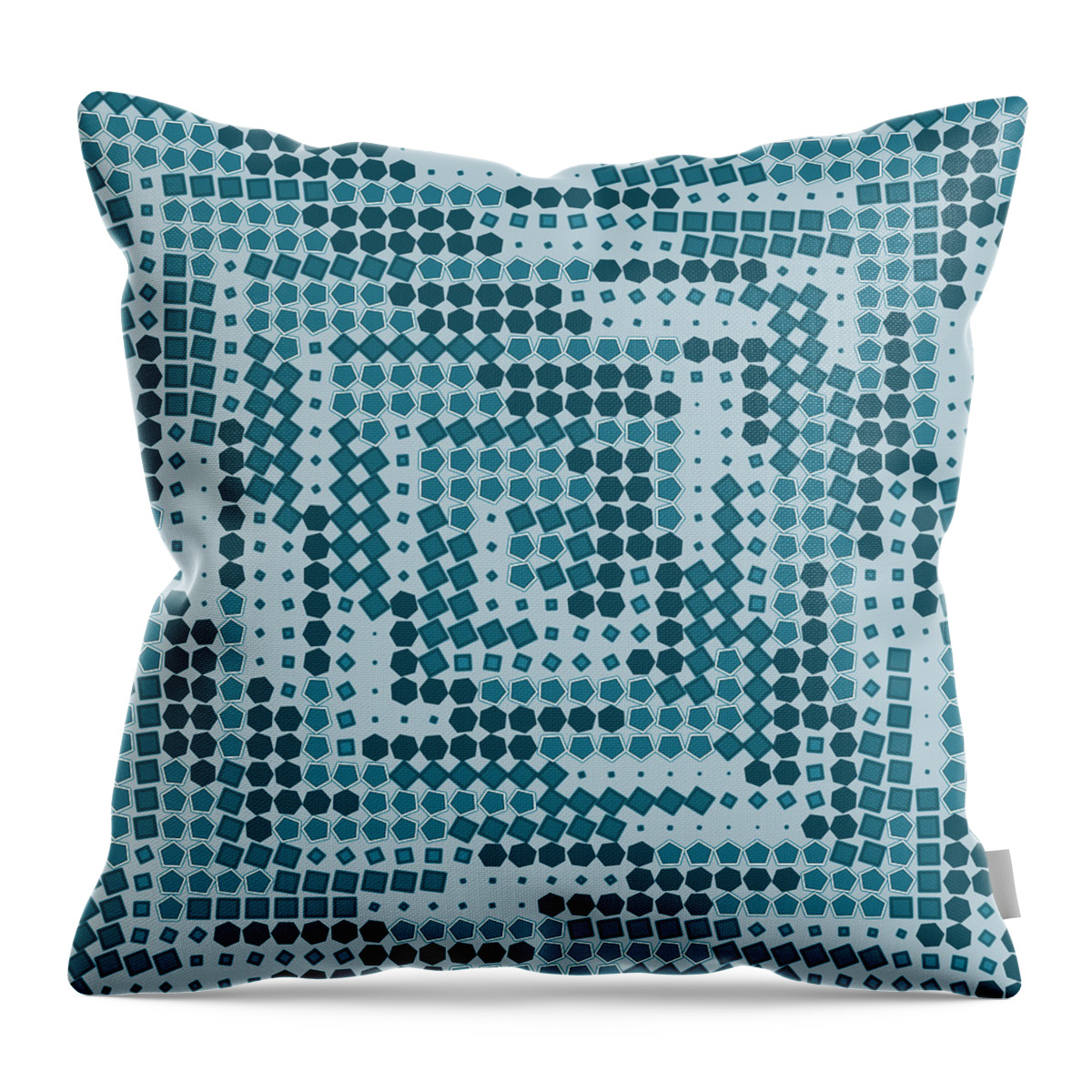 Abstract Throw Pillow featuring the digital art Pattern 9 by Marko Sabotin