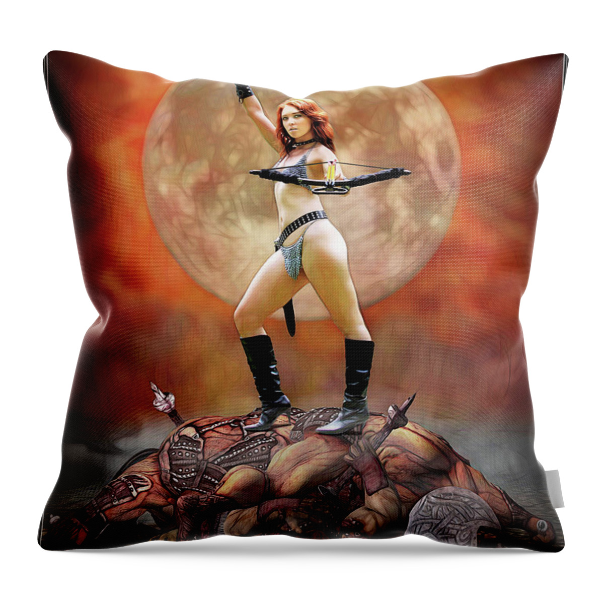 Death Throw Pillow featuring the photograph Planet Of Death by Jon Volden