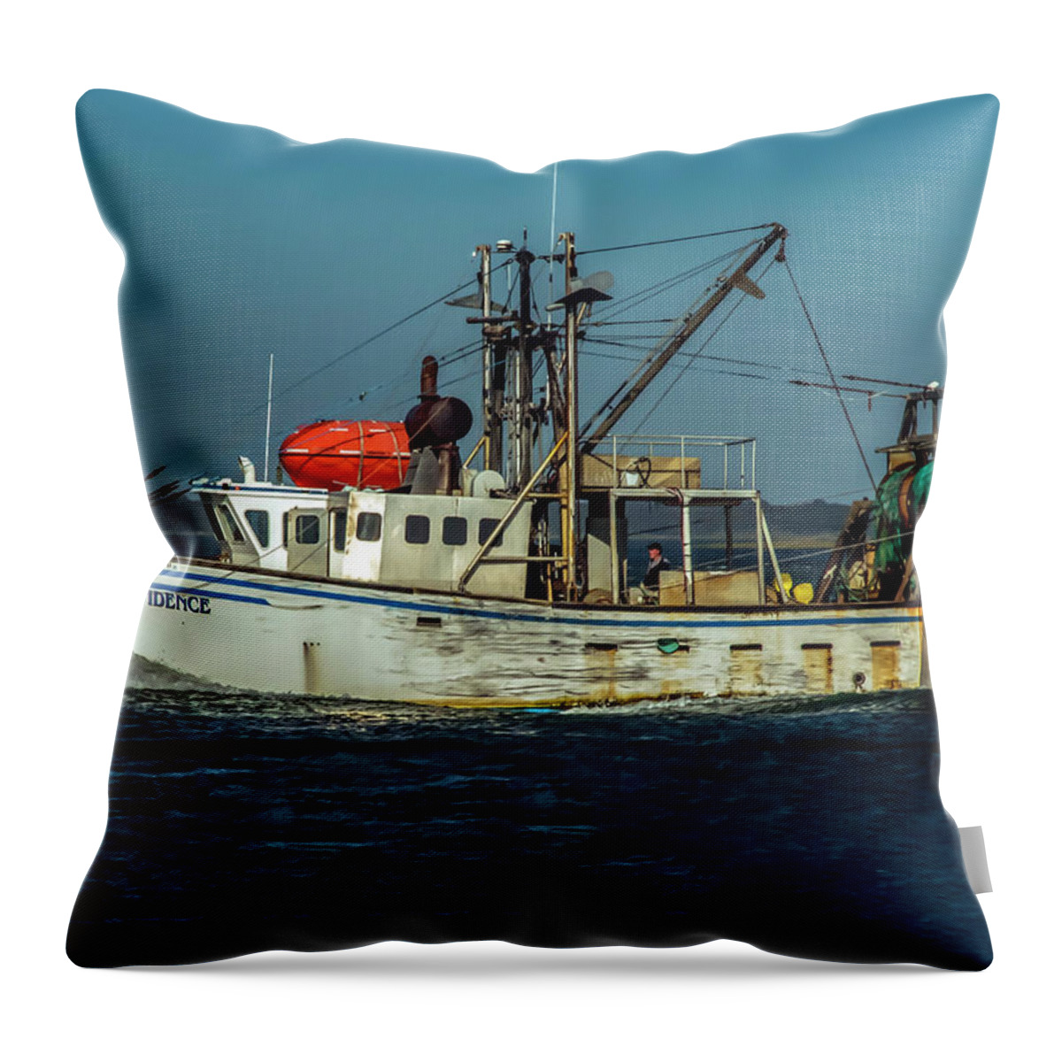 Ship Throw Pillow featuring the photograph Providence by Cathy Kovarik