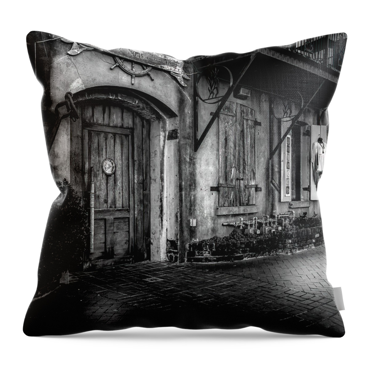 Savannah Throw Pillow featuring the photograph River Street in Historic Savannah by Shelia Hunt