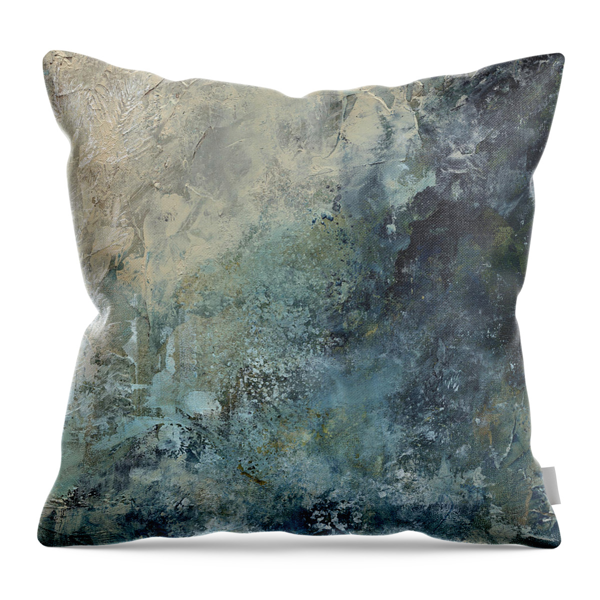 Abstract Throw Pillow featuring the painting Unearthed by Jai Johnson