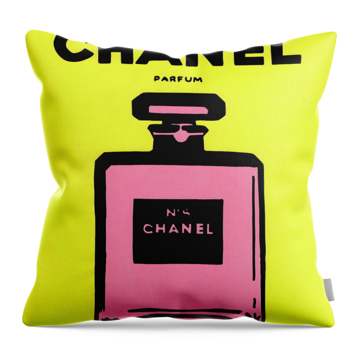 Warhol Chanel Throw Pillow by Street Art - Fine Art America