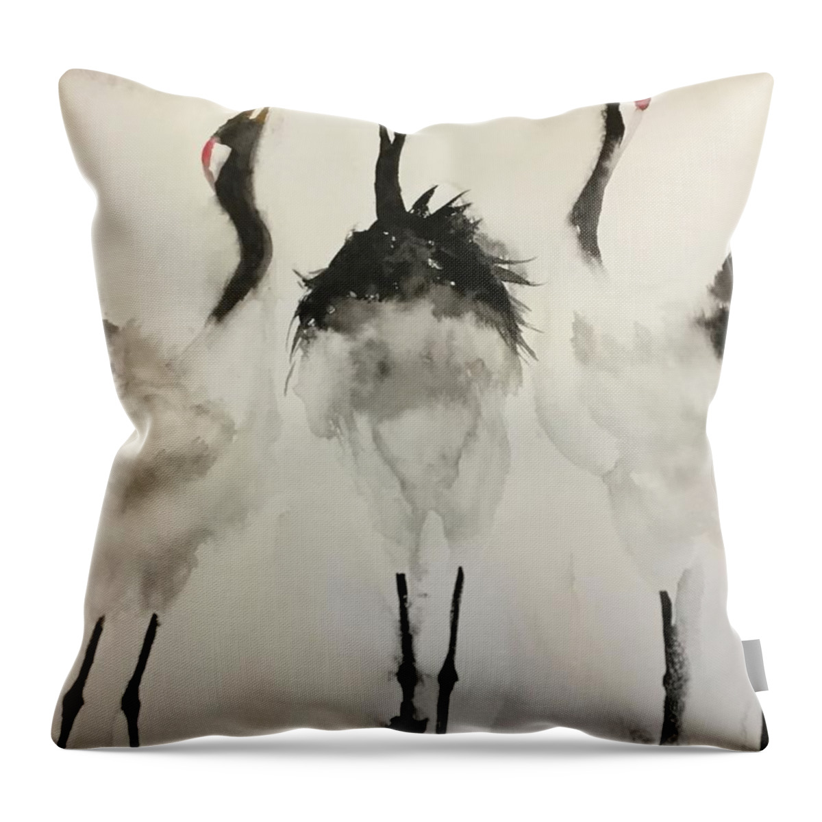 1142021 Throw Pillow featuring the painting 1142021 by Han in Huang wong