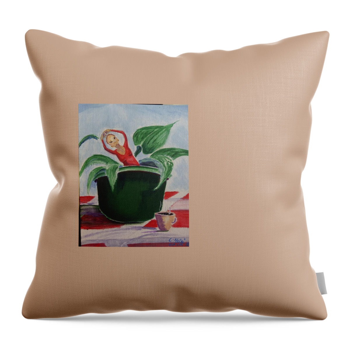 Black Art Throw Pillow featuring the drawing Untitled 115 by Donald C-Note Hooker
