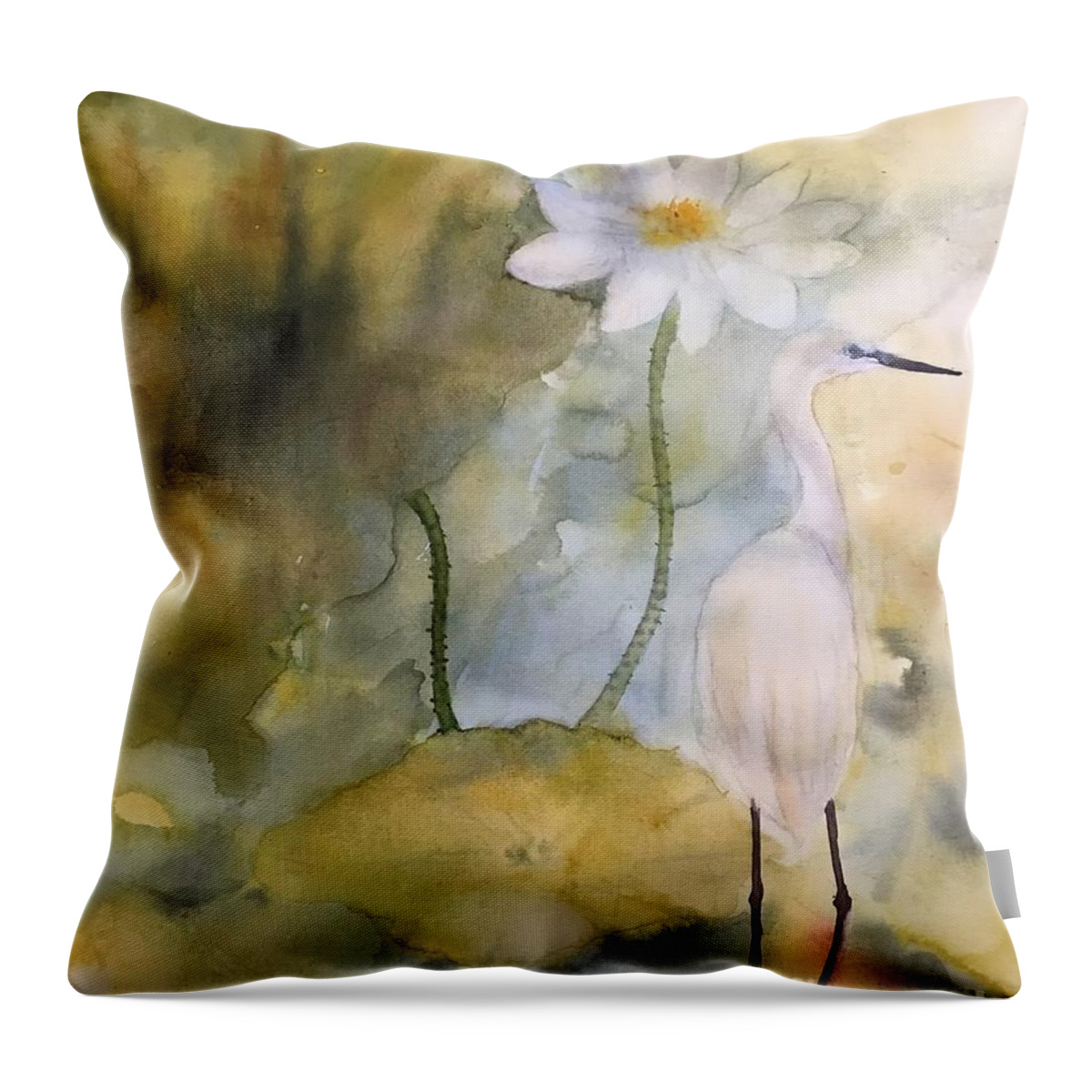 1192021 Throw Pillow featuring the painting 1192021 by Han in Huang wong