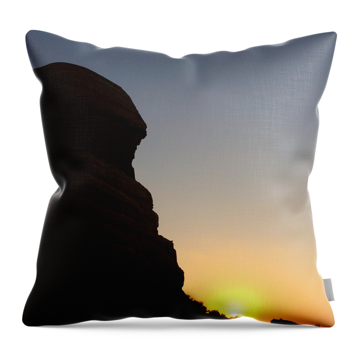 Giza Throw Pillow featuring the photograph Great Sphinx by Trevor Grassi