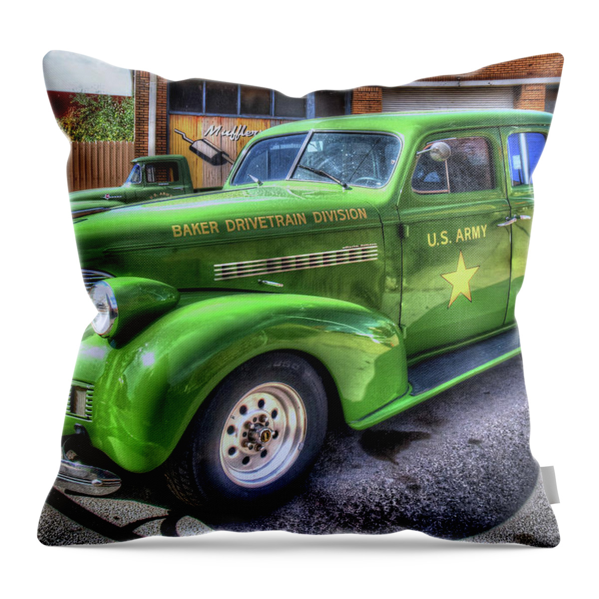 Fine Art Throw Pillow featuring the photograph 1938 Chevrolet Sedan by Robert Harris