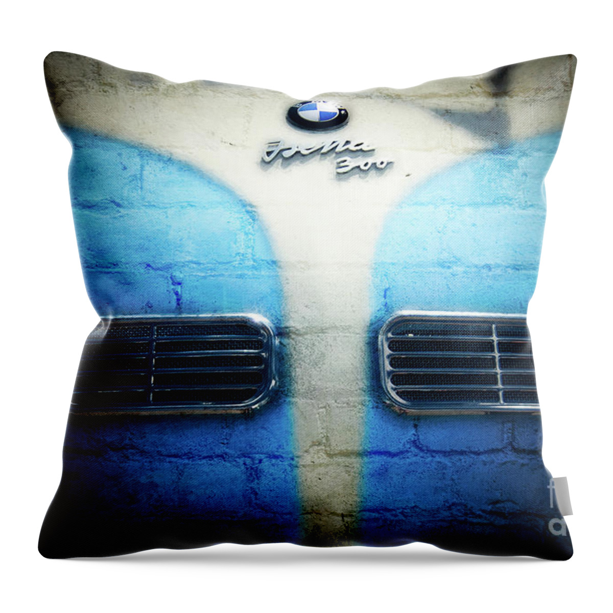 Fine Art Photography Throw Pillow featuring the photograph 1957 BMW Isetta by John Strong