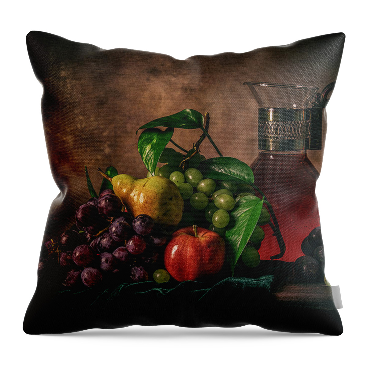 Fruits Throw Pillow featuring the photograph Fruits by Anna Rumiantseva