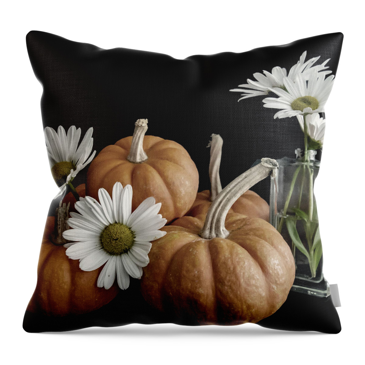 Flowers Throw Pillow featuring the photograph Happy Autumn by Cathy Kovarik