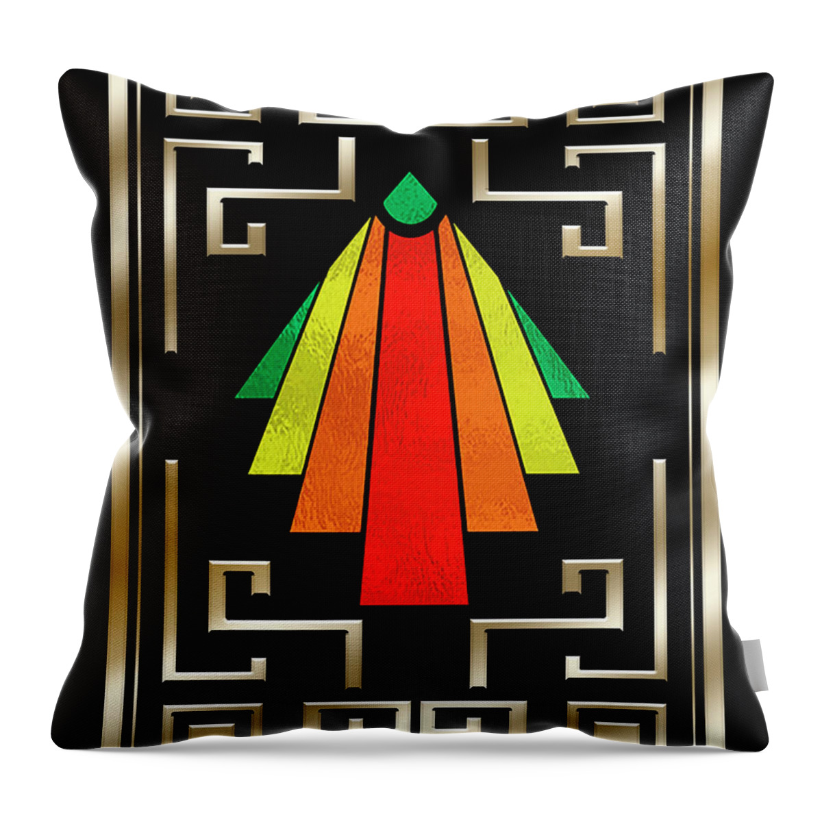 Staley Throw Pillow featuring the digital art Christmas Card by Chuck Staley