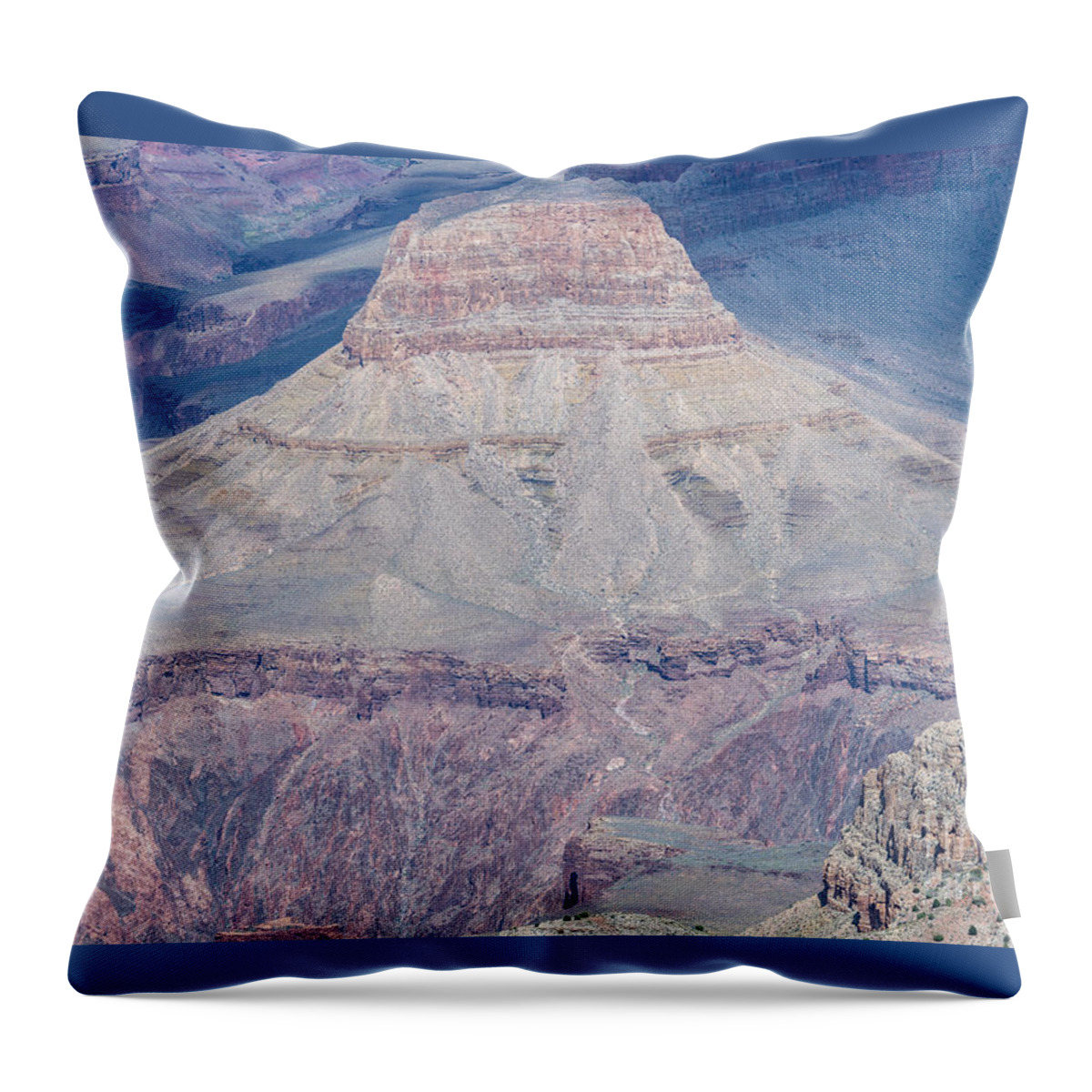 The Grand Canyon Throw Pillow featuring the digital art The Grand Canyon by Tammy Keyes
