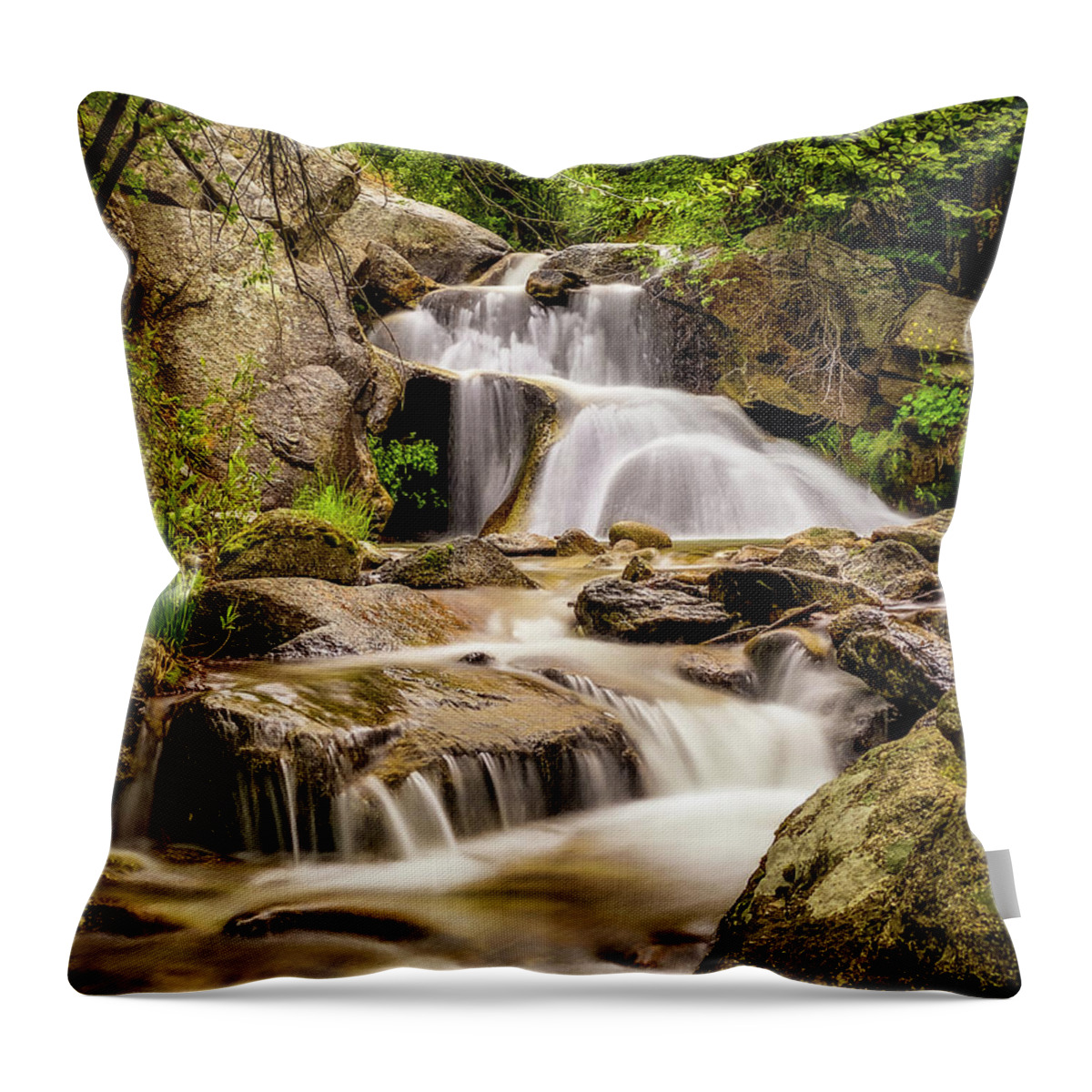 3falls Throw Pillow featuring the photograph 3 Falls by Bradley Morris