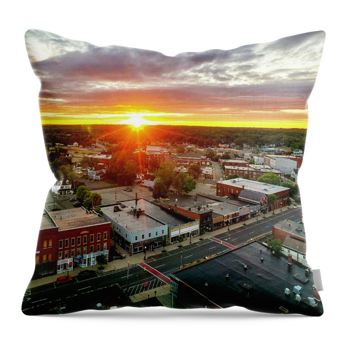  Throw Pillow featuring the photograph Rochester by John Gisis