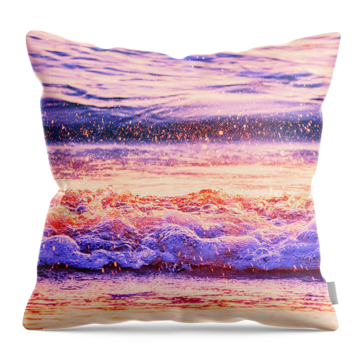 Atlantic Ocean Throw Pillow featuring the photograph 4184 Delray Beach Florida Ocean Waves by Amyn Nasser Neptune Gallery
