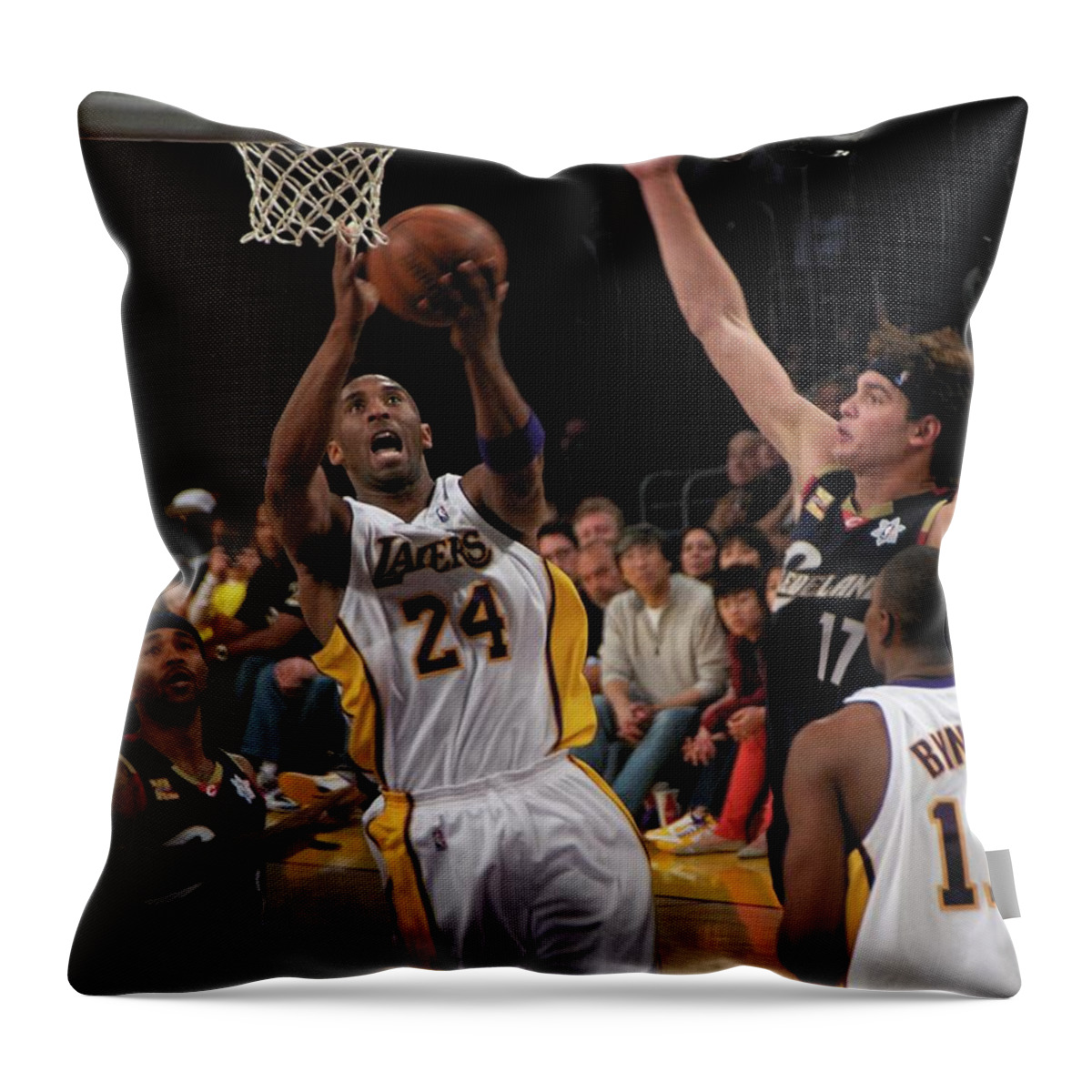 Kobe Throw Pillow featuring the photograph Kobe by Marc Bittan