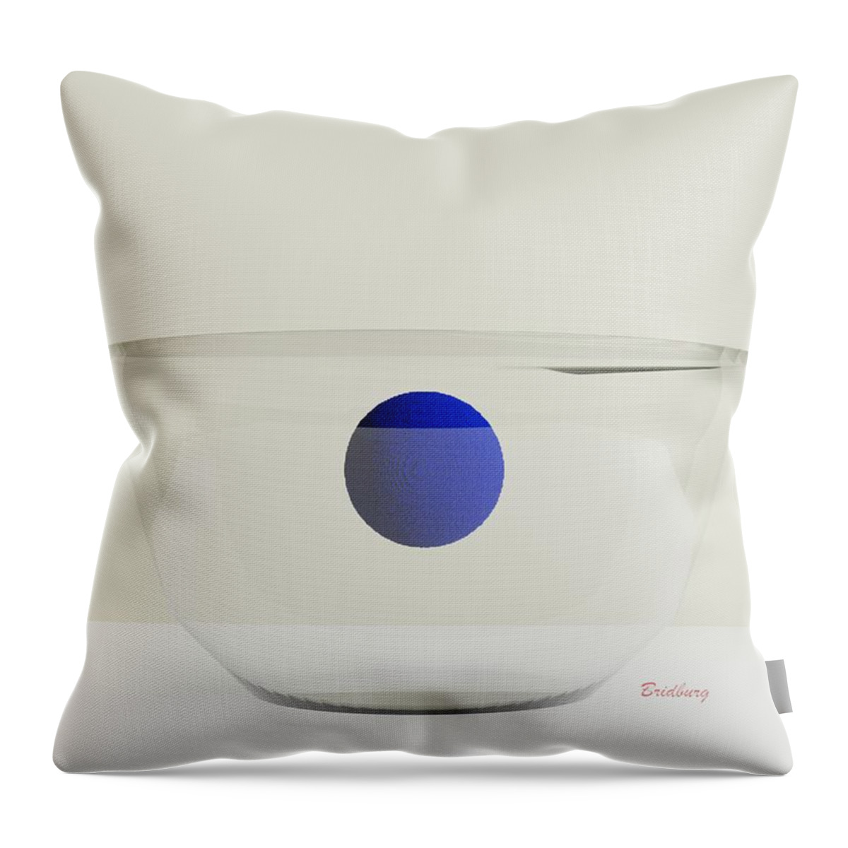 Nft Throw Pillow featuring the digital art 501 Bowl by David Bridburg