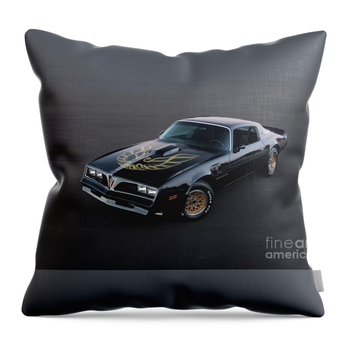78 Throw Pillow featuring the photograph 78 Pontiac Trans Am by Action
