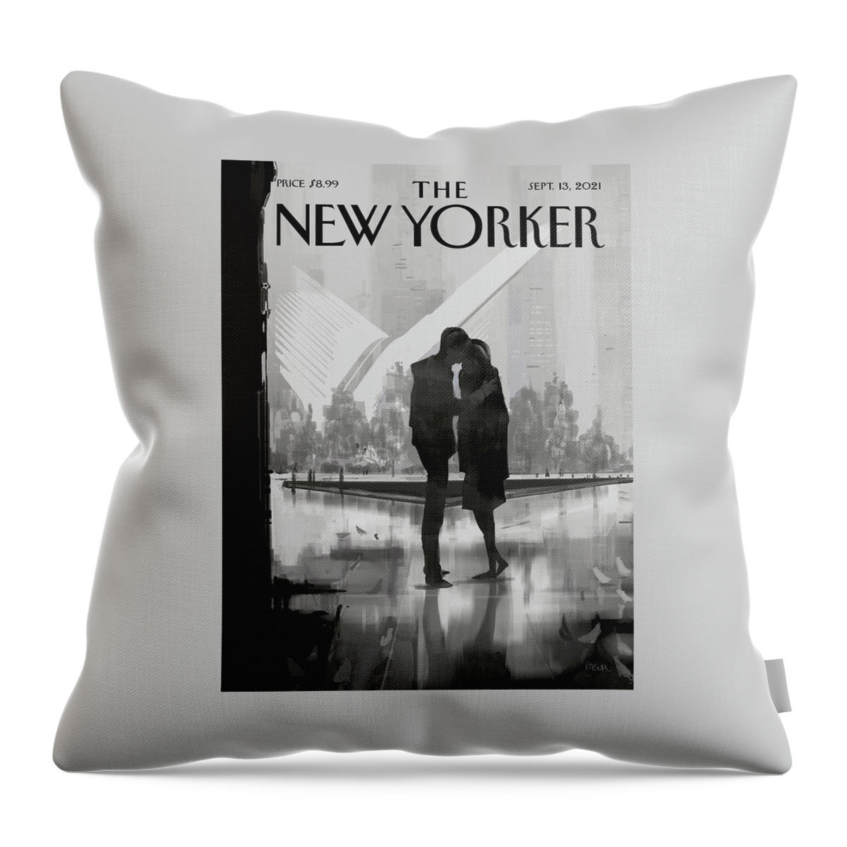 9/11 Then And Now Throw Pillow