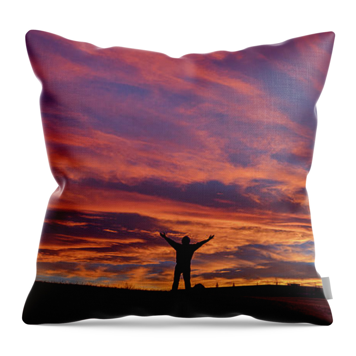 Alone Throw Pillow featuring the photograph Humbled by Manpreet Sokhi