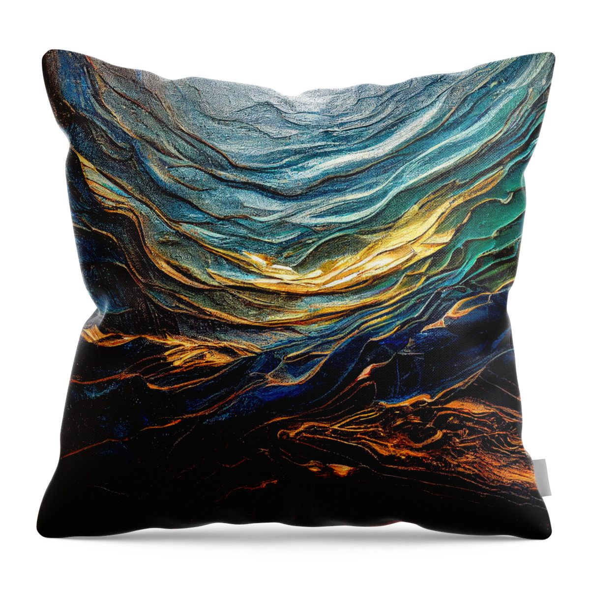 Abstract 73 Throw Pillow featuring the digital art Abstract 73 by Craig Boehman
