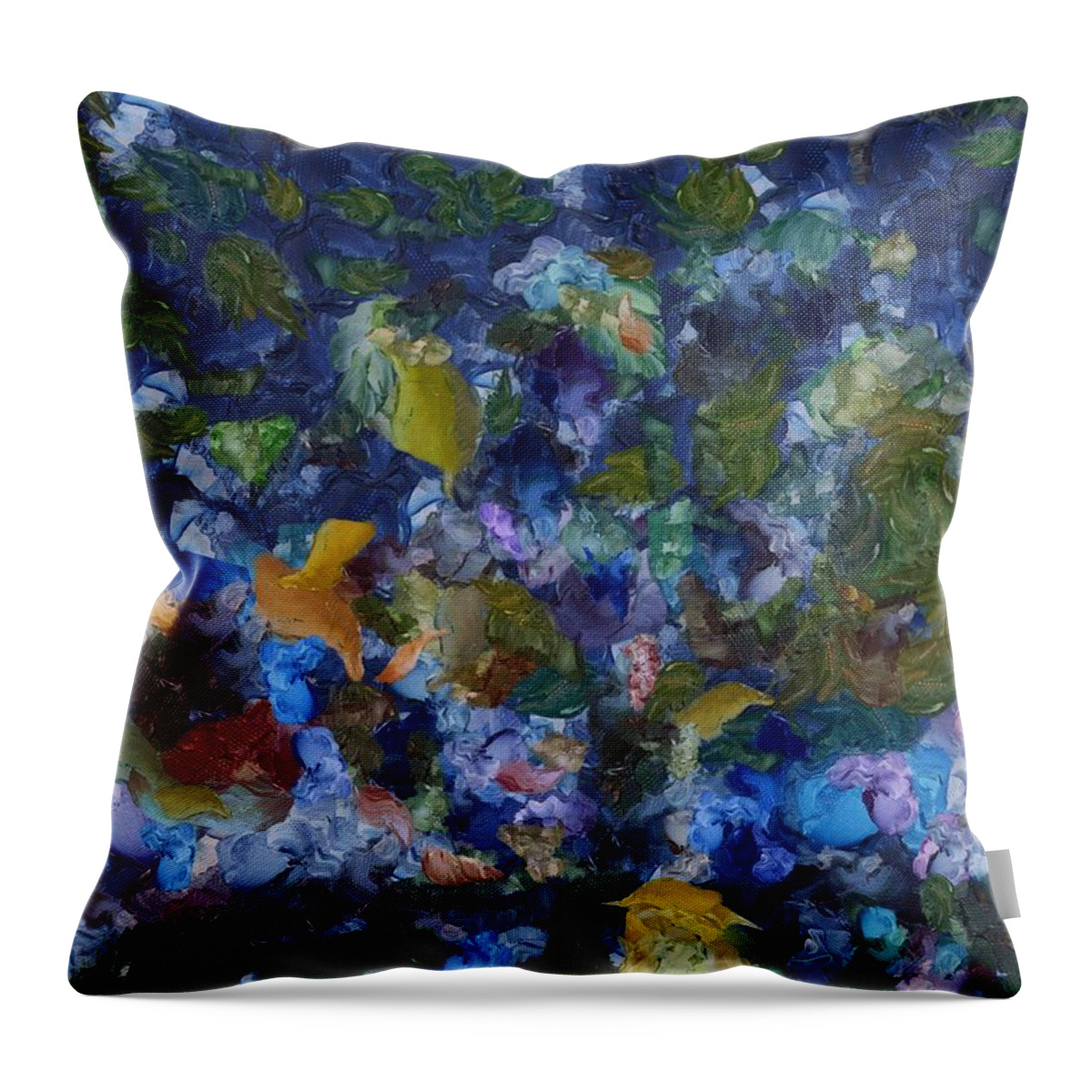 Abstract Throw Pillow featuring the digital art Abstract Evening by Christopher Reed