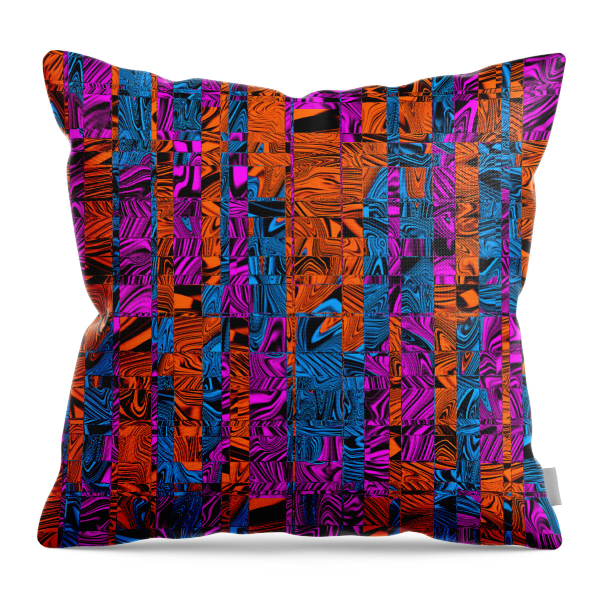 Digital Throw Pillow featuring the digital art Abstract Pattern by Ronald Mills