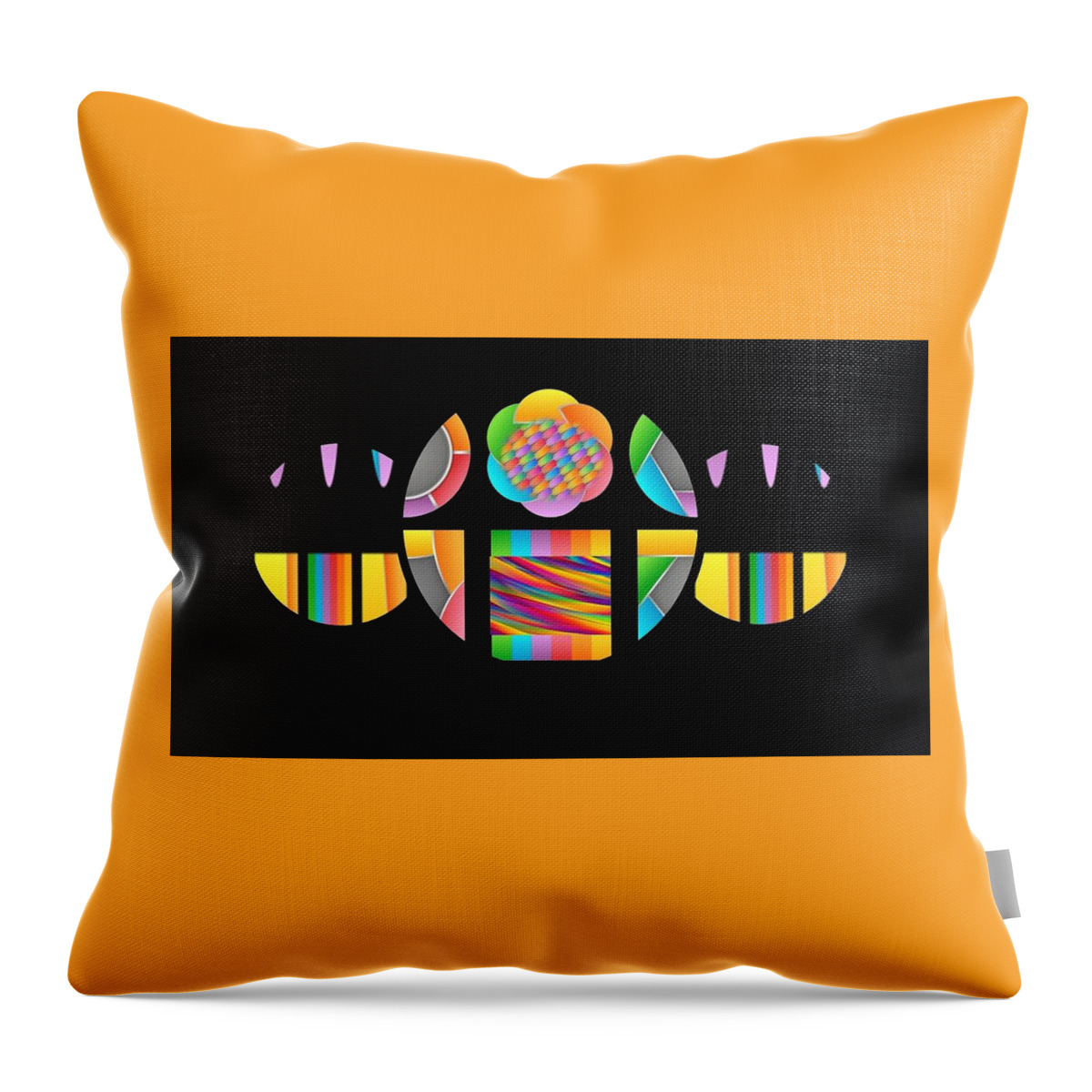 Abstract Throw Pillow featuring the digital art Abstraction by Nancy Ayanna Wyatt