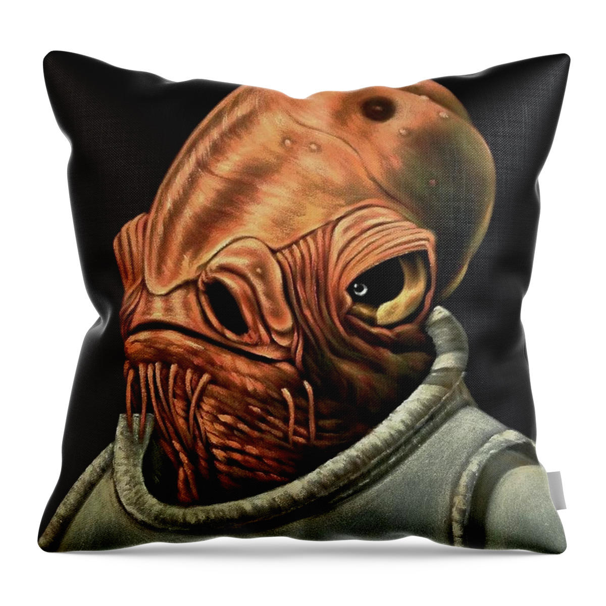 Admiral Ackbar from Star Wars. j520 Throw Pillow by Jorge Torrones - Pixels  Merch