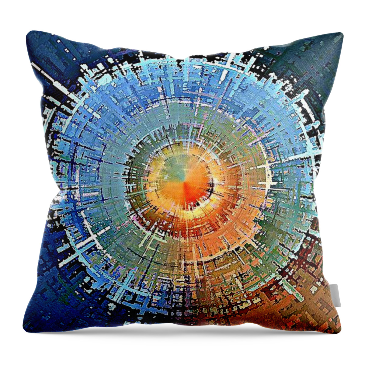 Star Throw Pillow featuring the digital art Alectrona by David Manlove