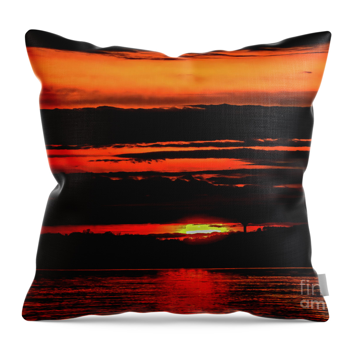 Digital Photography Throw Pillow featuring the photograph All A Glow by Eunice Miller