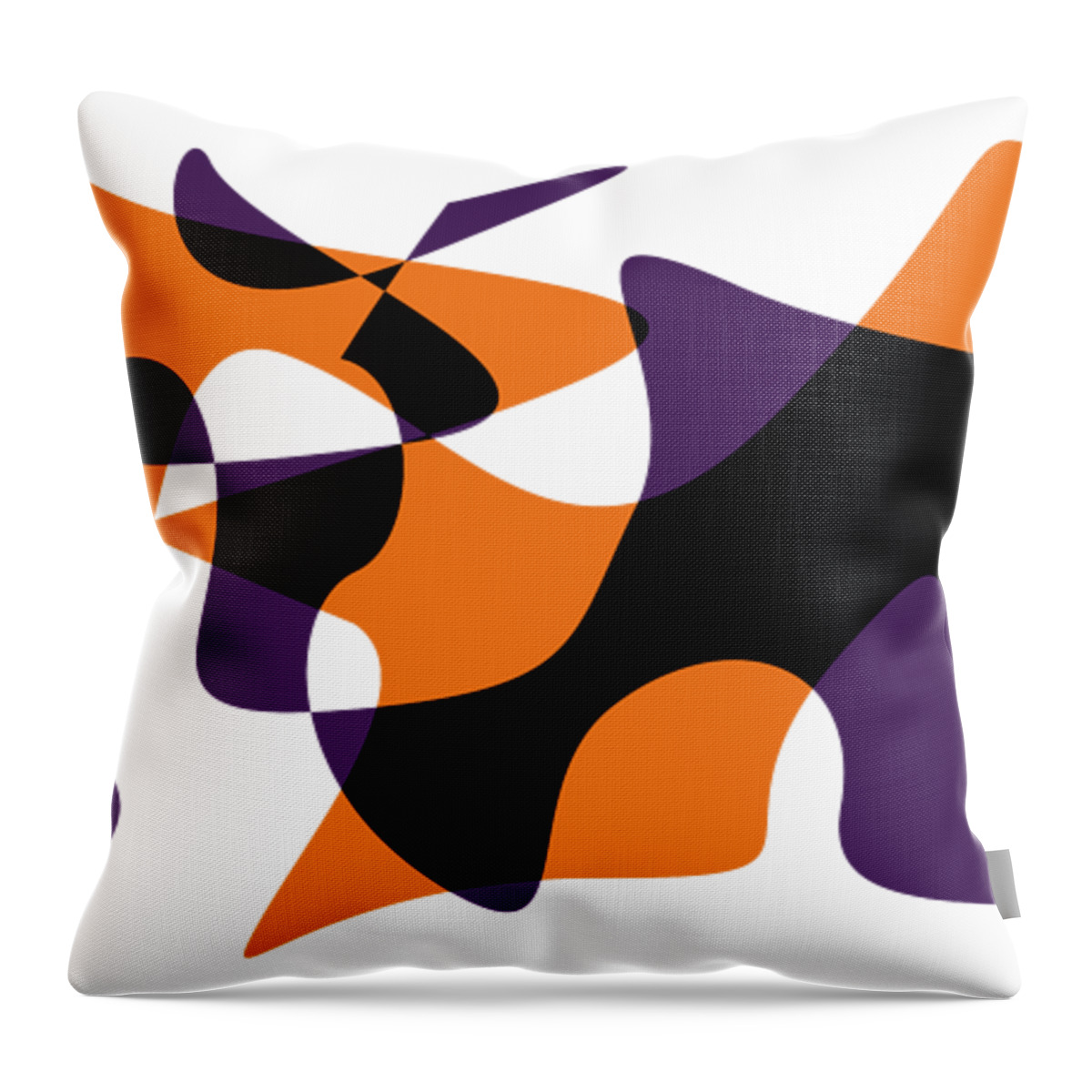 Abstract In The Living Room Throw Pillow featuring the digital art American Intellectual 18 by David Bridburg