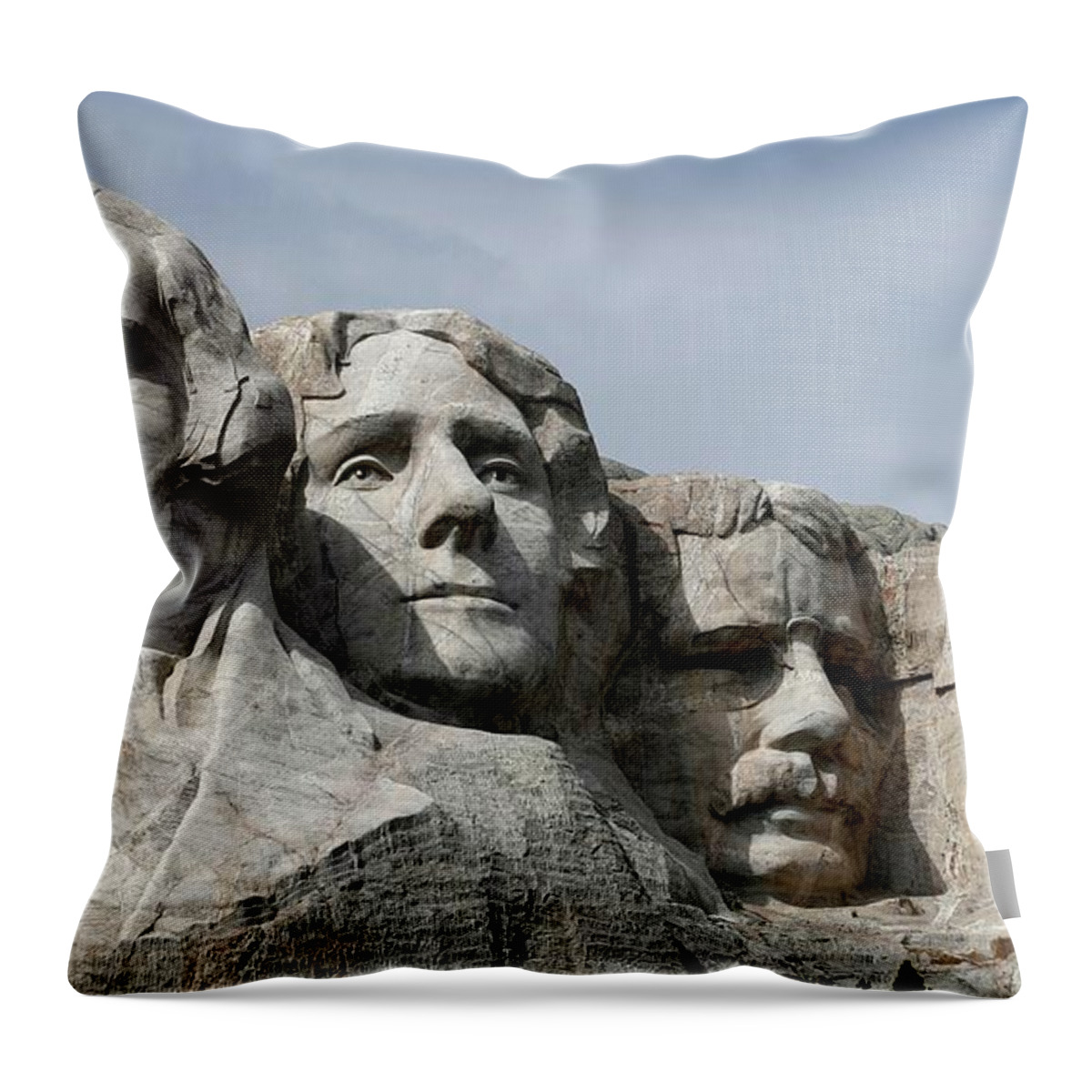 American Throw Pillow featuring the photograph American Monuments by Action