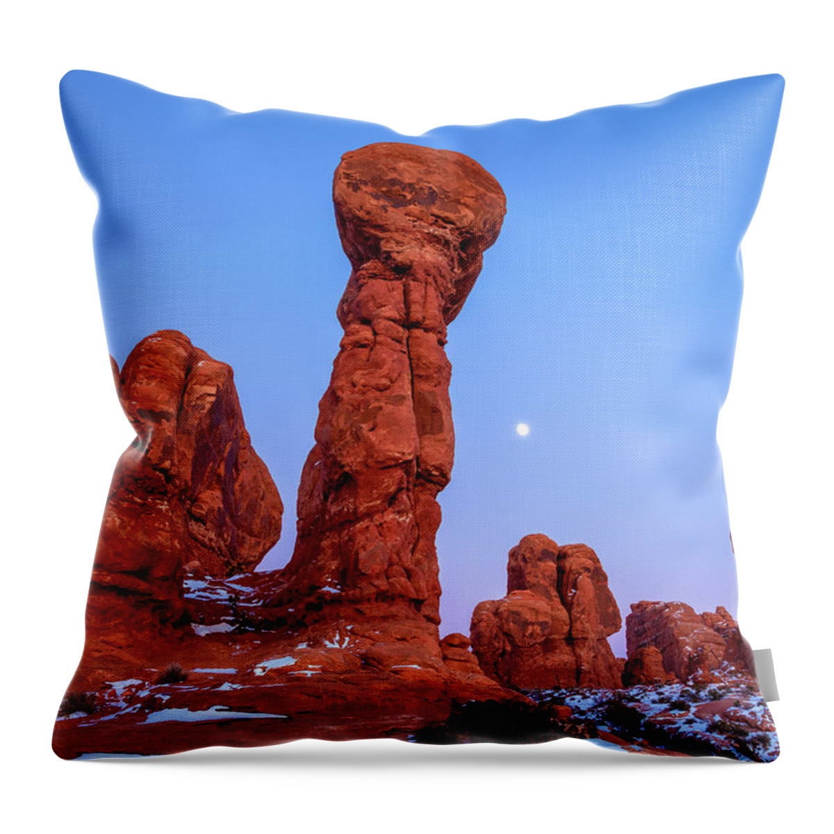 Landscape Throw Pillow featuring the photograph Ancient Monuments by Jonathan Nguyen