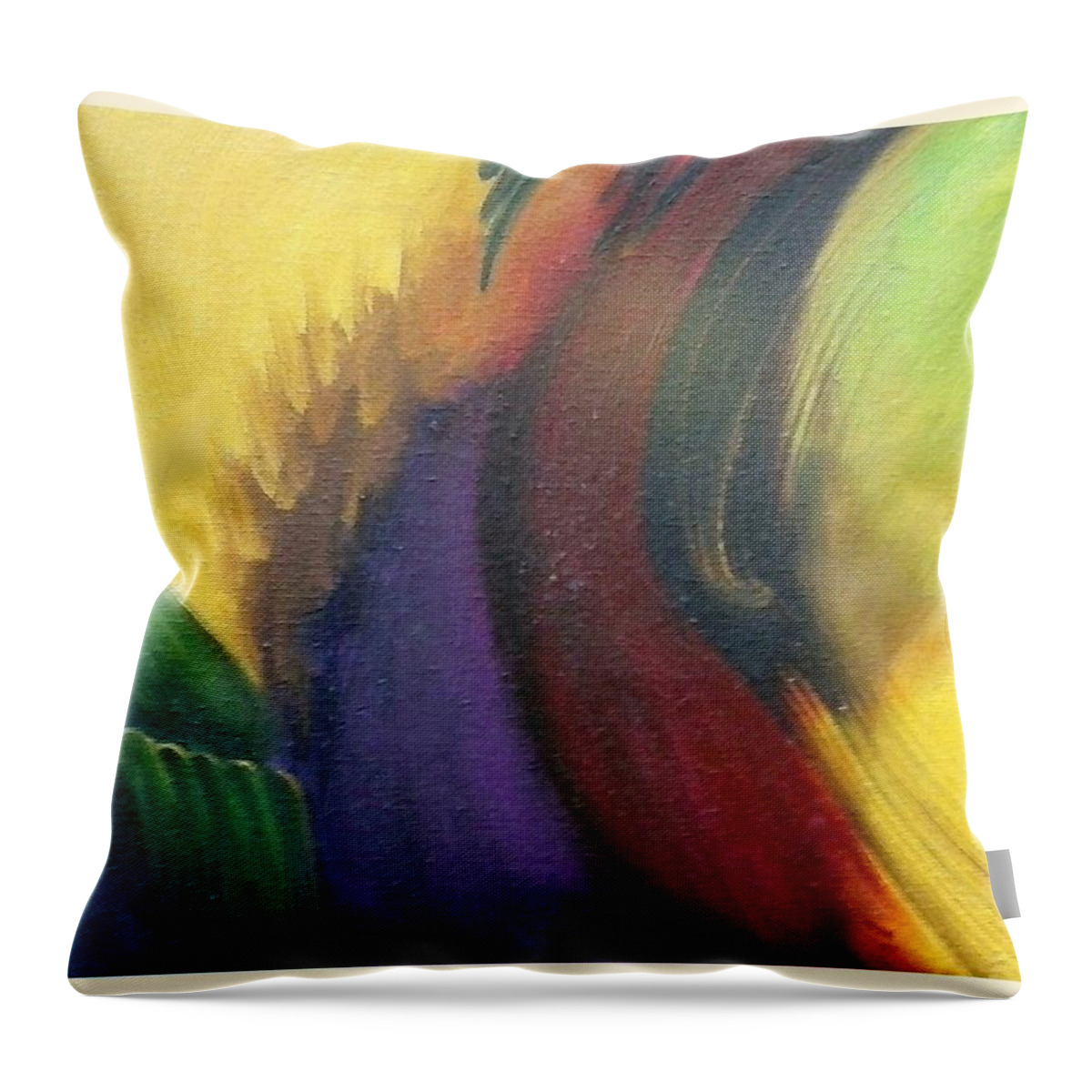 Wall Art Throw Pillow featuring the painting Angel Wings by Cepiatone Fine Art Callie E Austin