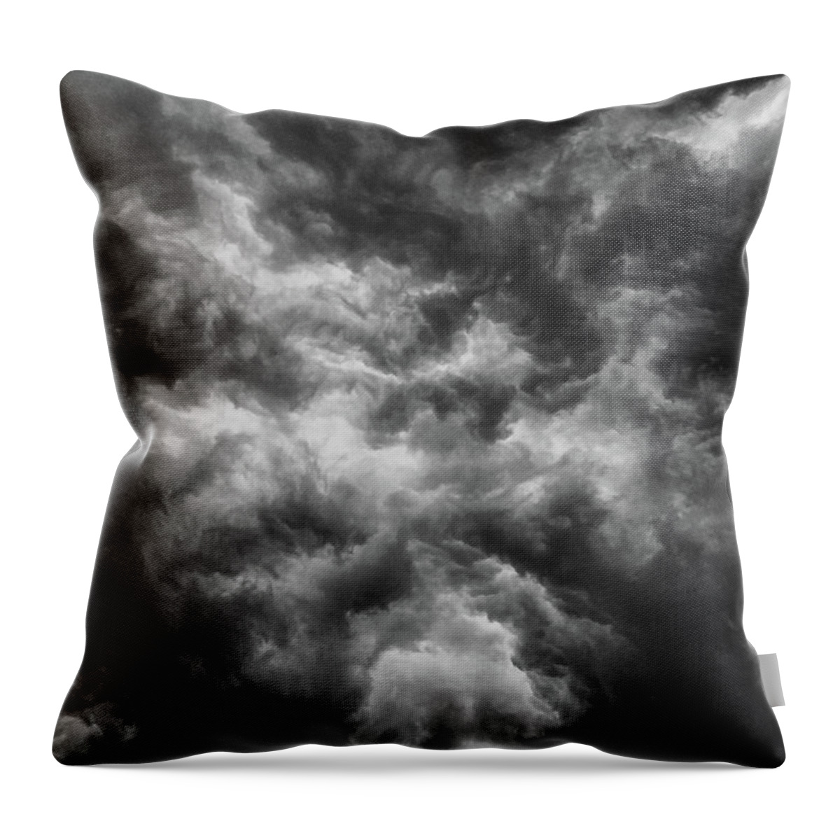 Clouds Throw Pillow featuring the photograph Angry Clouds by Louis Dallara