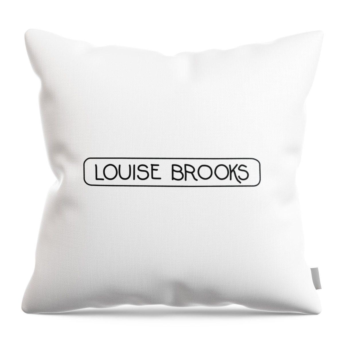 Louise Brooks Official Throw Pillow featuring the digital art Louise Brooks by Louise Brooks