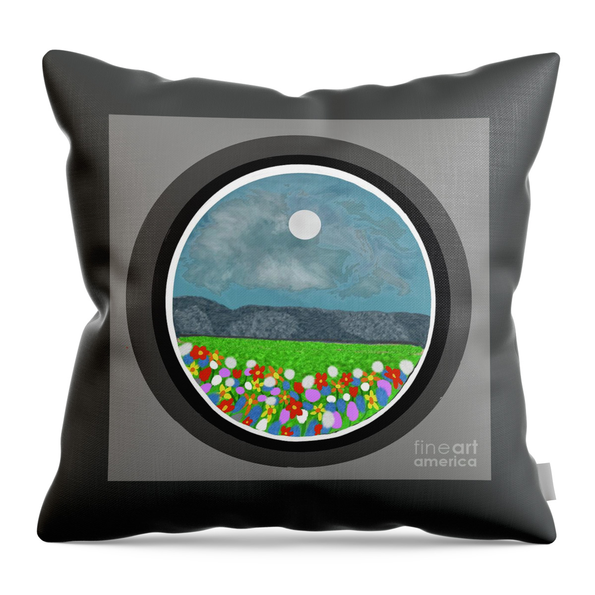 At The End Of The Day Throw Pillow featuring the digital art At the end of the day by Elaine Hayward