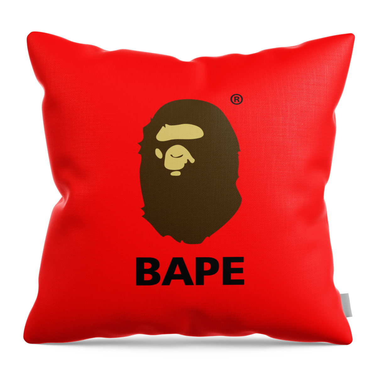 Bape Logo Throw Pillow
