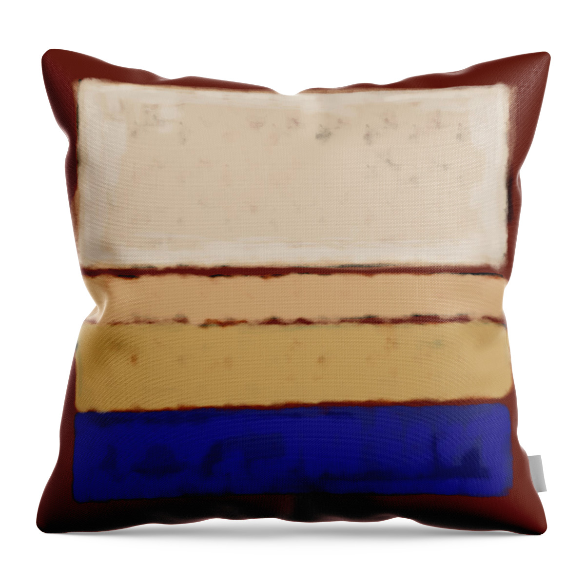 Orbital Throw Pillow featuring the digital art Beach Composition by Creative Spirit