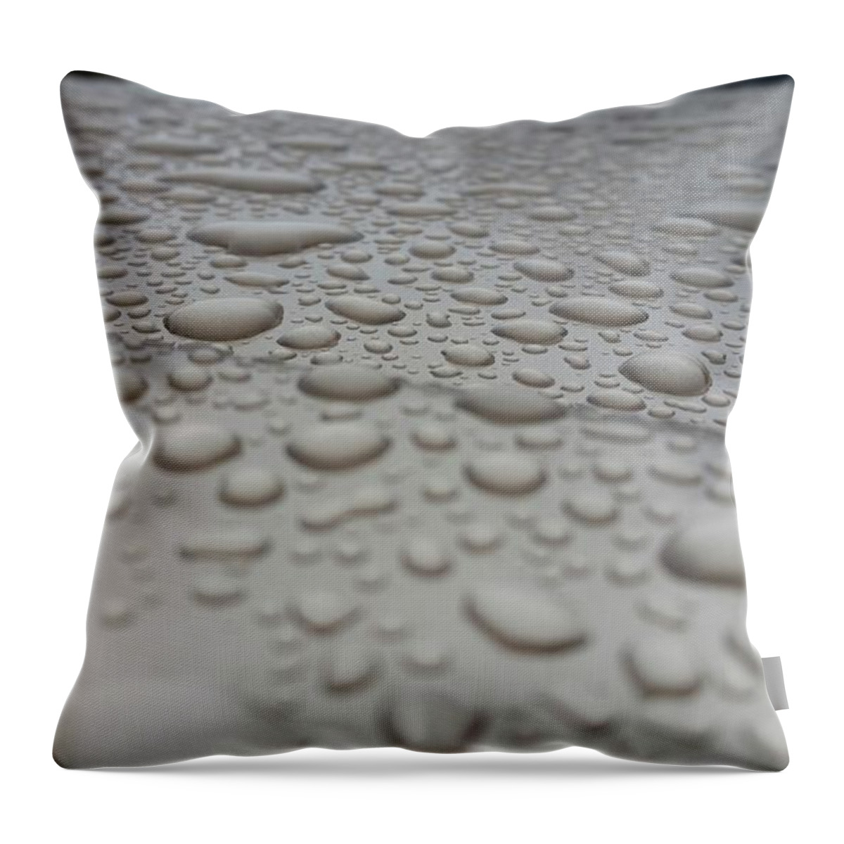  Throw Pillow featuring the photograph Beading by Heather E Harman