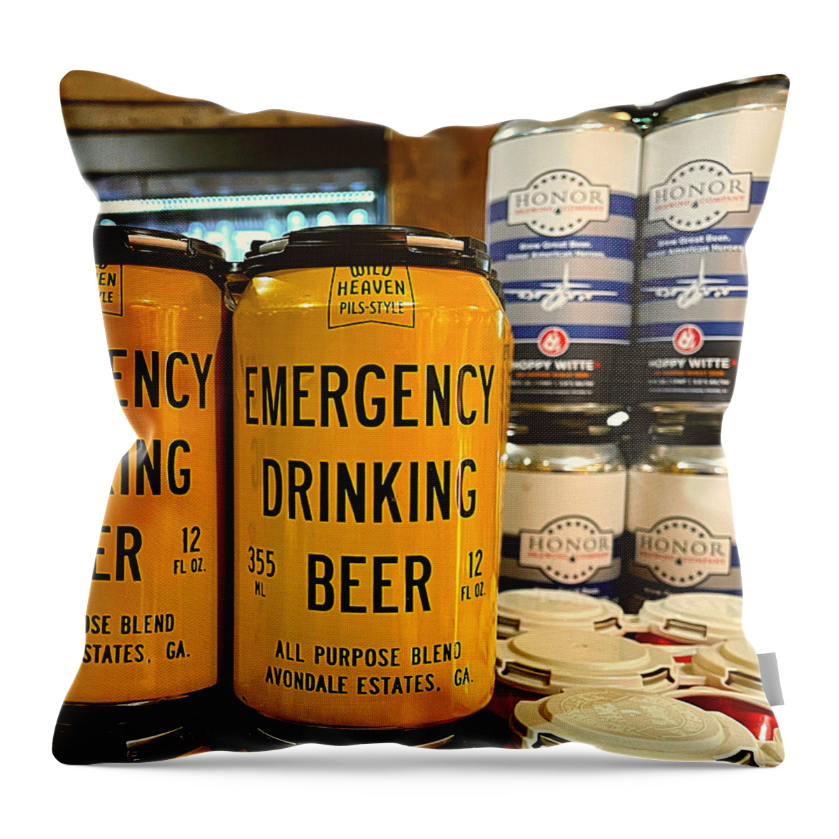 Beer Throw Pillow featuring the photograph Beer 911 by Lee Darnell