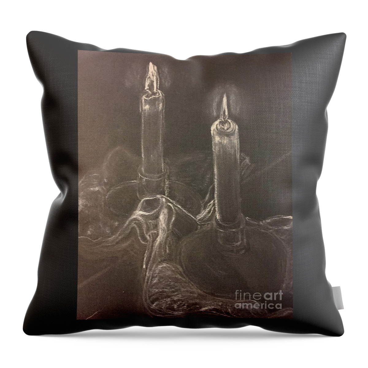  Throw Pillow featuring the photograph Believing Mirror by Mary Kobet