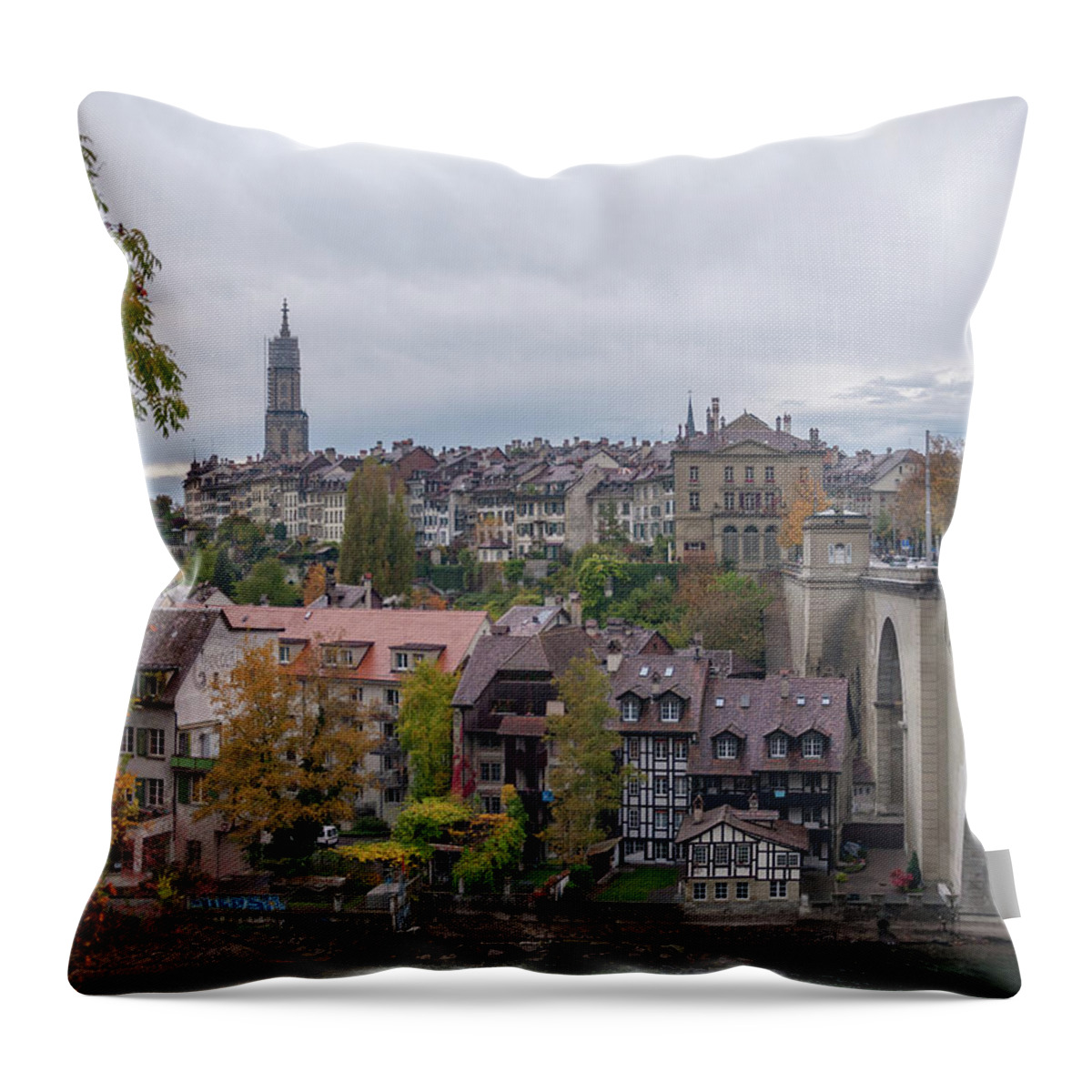 Bern Throw Pillow featuring the photograph Bern in Switzerland by Rob Hemphill