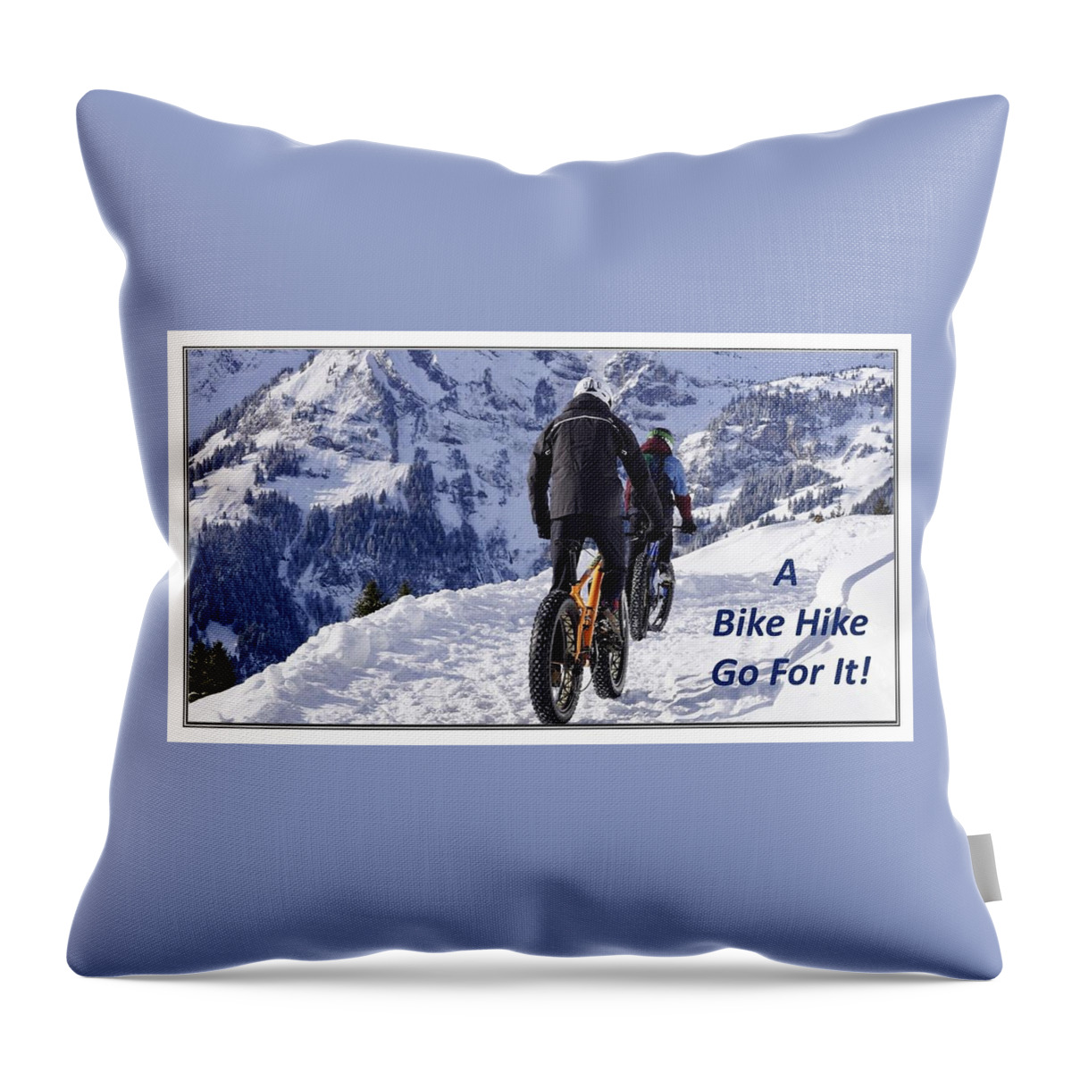 Bike Throw Pillow featuring the photograph Bike Hike by Nancy Ayanna Wyatt