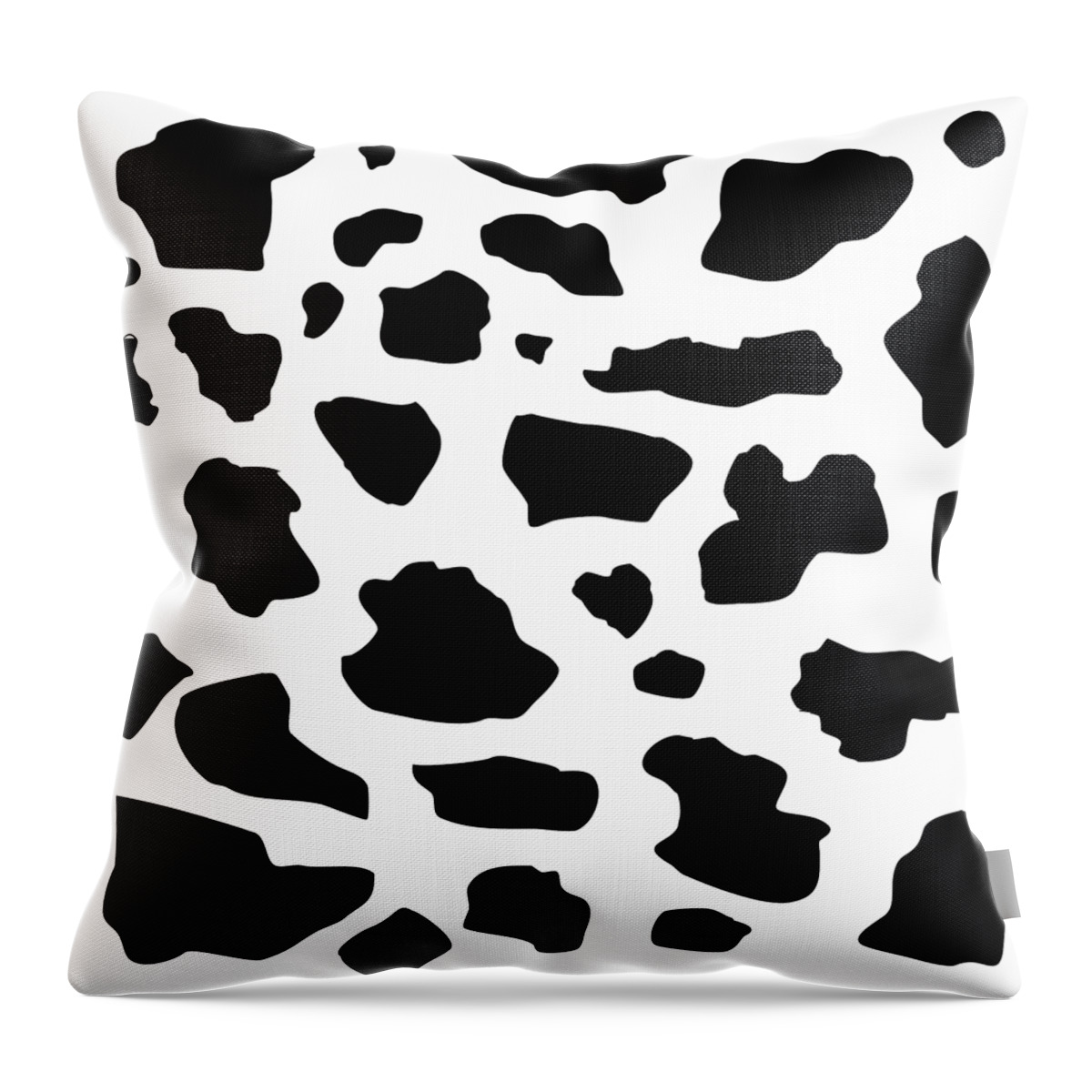 Black and white Cow pattern animal print Throw Pillow by Li Or - Fine Art  America