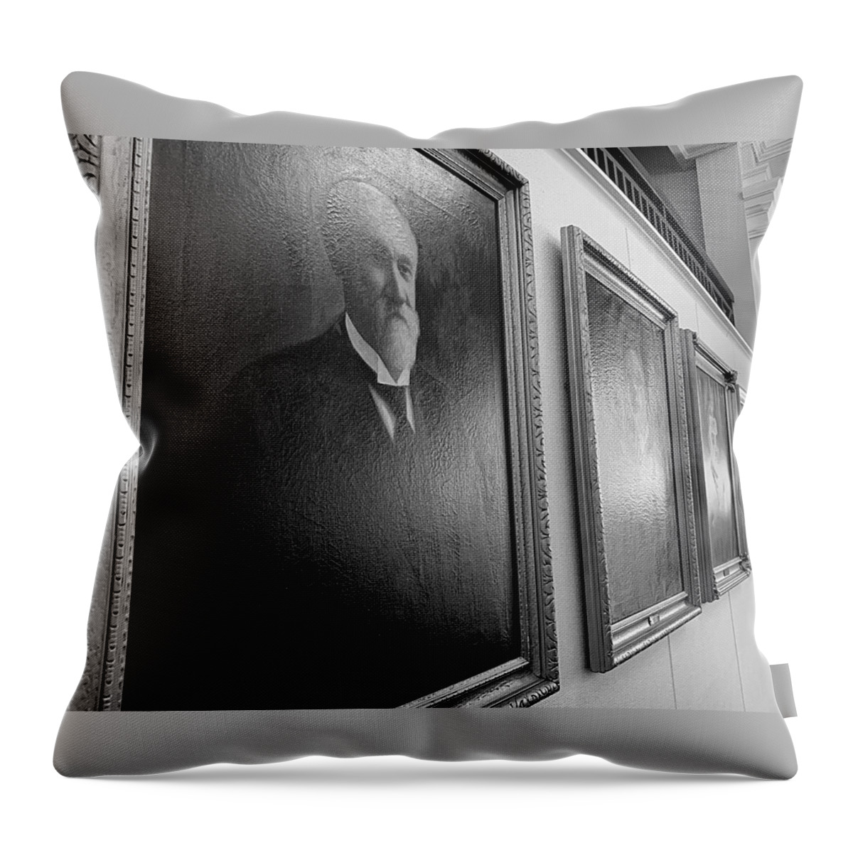 Nc Throw Pillow featuring the photograph Black and White by Lee Darnell