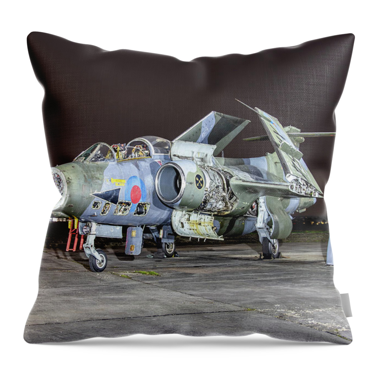 Blackburn Buccaneer Throw Pillow featuring the photograph Blackburn Buccaneer XW544 by Airpower Art
