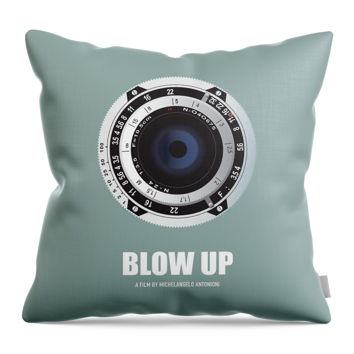 Blow Up Throw Pillow featuring the digital art Blow Up - Alternative Movie Poster by Movie Poster Boy