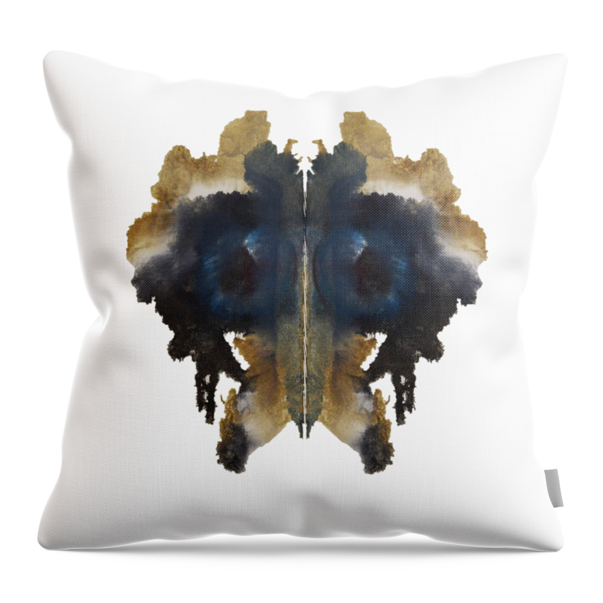Abstract Throw Pillow featuring the painting Blue Eyes by Stephenie Zagorski